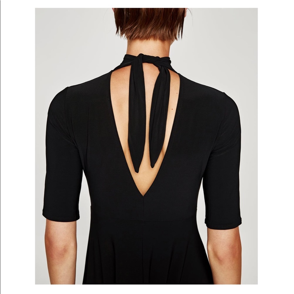 Black High Neck Dress, NWT